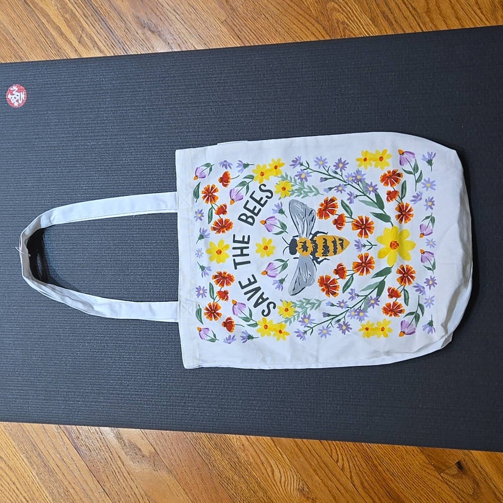 1canoe2 Save The Bees Cotton Canvas Tote Bag